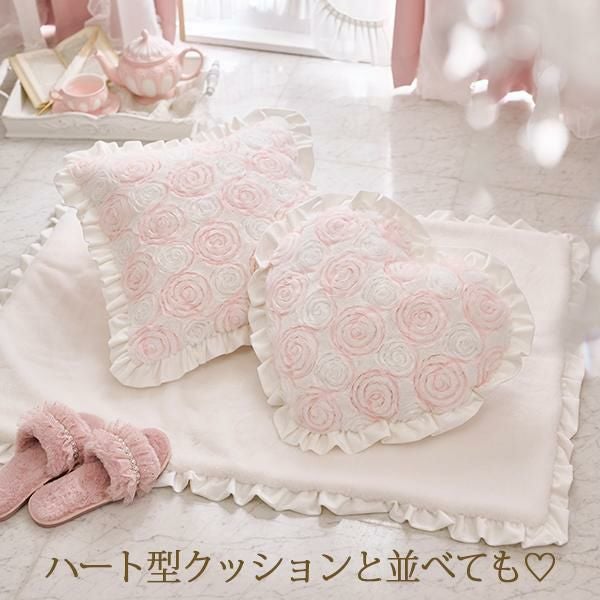 期間限定特別価格 ～3/31 AM10:00まで】シフォンローズクッション