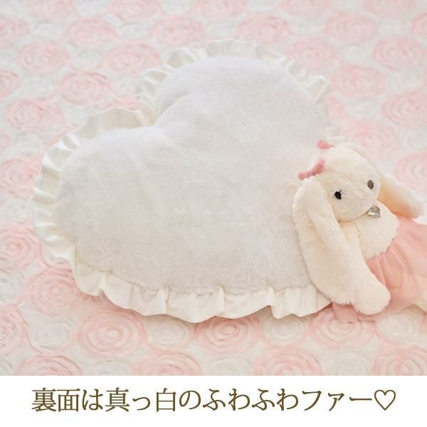 シフォンローズハートクッション｜かわいいお姫様インテリア家具・雑貨
