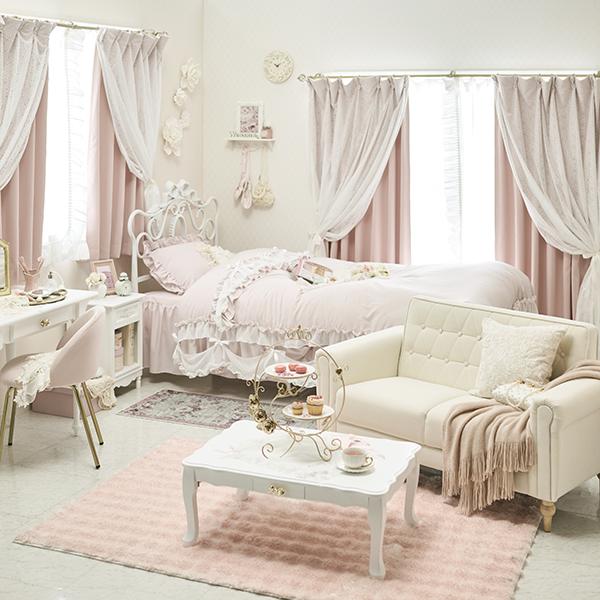 直送】ポコポコシャギーラグ/メルア(長方形・120×180)｜かわいいお姫様