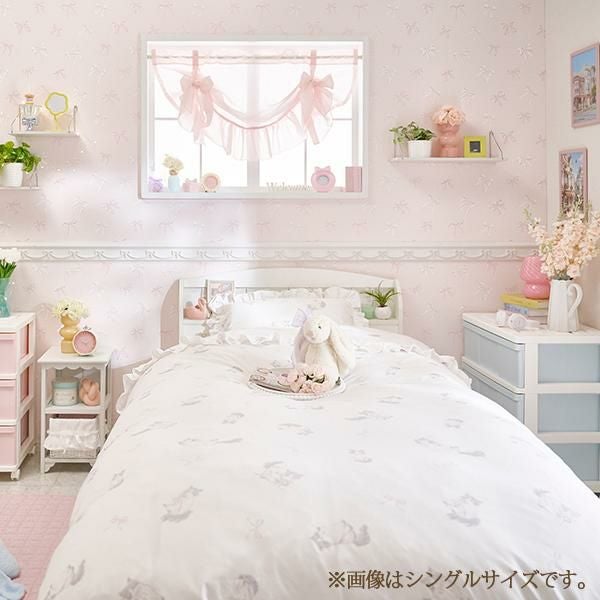 大型】たっぷり収納ベッド(セミダブル・本体のみ)｜かわいいお姫様