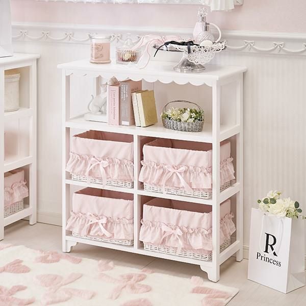 大型】新生活3点セット・ピンク（カーテン丈178・チェスト・布団