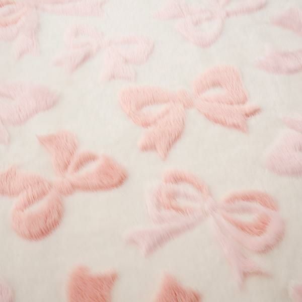 ふわふわリボンラグ(円形・直径190)｜かわいいお姫様インテリア家具