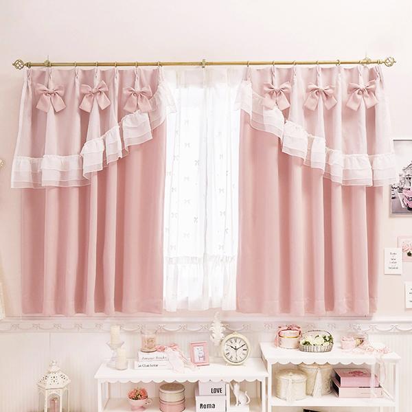 ポイント10倍♪～2/9 AM10:00まで】ティアラリボン2WAY遮光カーテン