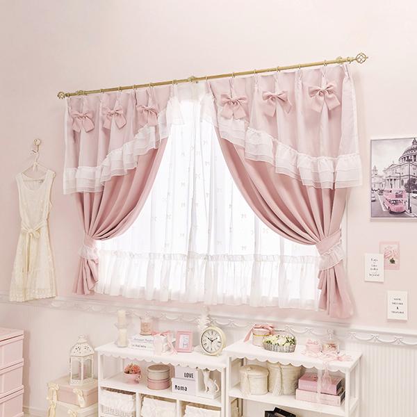 ポイント10倍♪～2/9 AM10:00まで】ティアラリボン2WAY遮光カーテン