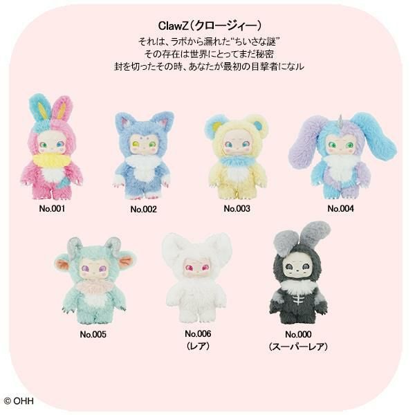 キャラクターぬいぐるみ クロ―ジィー（ClawZ）ハローワールドvol.1